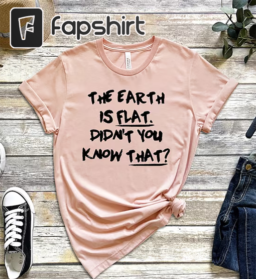 The Earth Is Flat Didn’t You Know That T-Shirt, Yoongi Flat Earther Shirt, Flat Earther Shirt, Agust D Tshirt, Agust D World Tour Shirt