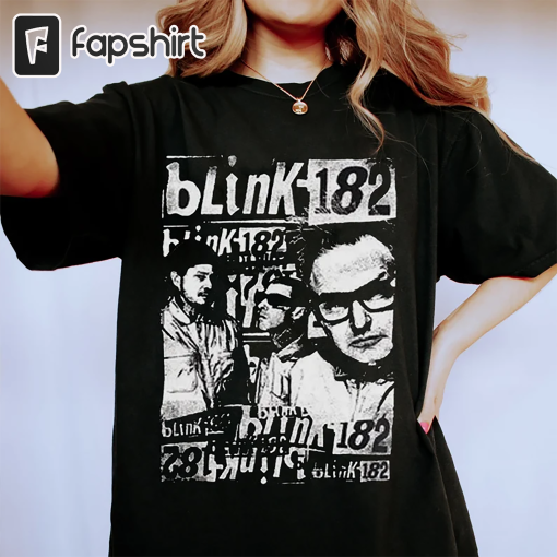 182 World Tour 2023 Shirt, Vintage Blink Tee, Blink Band Tee, Retro Blink Shirt, Blink World Tour 2024 Shirt, Arrow Smiley Shirt, Blink182