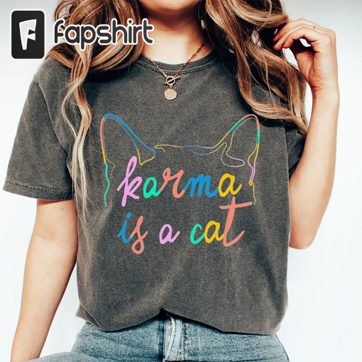 Taylor Swift Karma Is A Cat, The Eras Tour Shirt, Taylor Swift Shirt, Taylor Swift, Taylor Swift Merch, Taylor Swift Concert Shirt, Swiftie