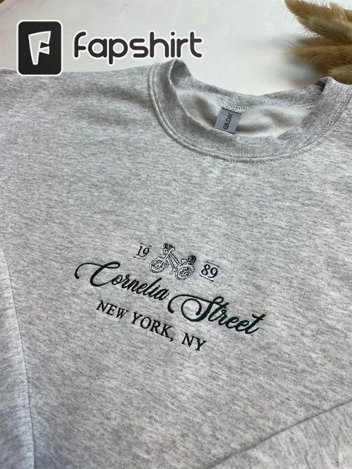 Cornelia Street Embroidered Sweatshirt