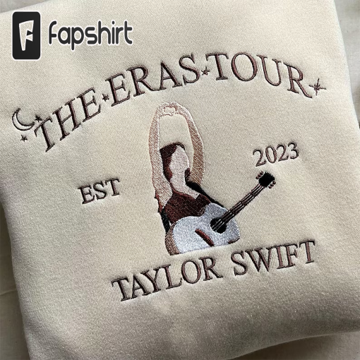 The Eras Tour Est 2023 Taylor Swift Embroidered Sweatshirt/Hoodie, Taylor’s Version Embroidery Shirt, Taylor Vintage Embroidered Sweatshirt