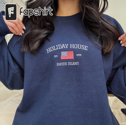 Taylor Swift Embroidered Crewneck | Holiday House, Rhode Island, Folklore, Evermore, Swiftie, Merch, Eras, Midnights