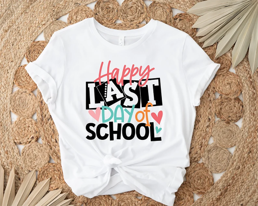 Last Day Of School Retro Shirt, Funny Teacher Shirt, School T-Shirt, End Of School Tee, Happy Last Day Of School Shirt, Teacher Gift Shirt