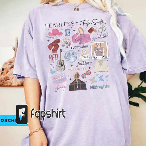 Vintage Taylor The Eras Tour Shirt, Tour 2023 Shirt, Swiftie Shirt, Swiftie Merch, Midnights Concert Shirt, Vintage The Eras Tour 2023