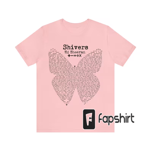 Shivers Shirt, Ed Sheeran 2023 Tour Shirt,The Mathletics Concert Shirt, Ed Sheeran Shivers Song Lyrics Love Shirt, Shivers t-Shirt