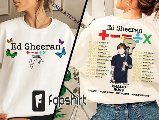 Ed Sheeran Tour 2023 Bad Habit Shirt,Ed Sheeran Shirt,Ed Sheeran Concert Tee,Mathematics Tour 2023 Shirt,Ed Sheeran fan Gift,Music Tour 2023