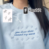 You drew stars around my scars | wolfstar embroidered sweatshirt