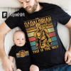 Our First Fathers Day Together Shirt, Personalized Matching Daddy And Me set, First fathers day Gift from Baby Son,