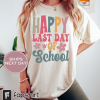 Funny Smiley Schools Out For Summer Shirt, Teacher Summer Holiday, Happy Last Day Of School, End Of the School Year, Classmates Matching Tee