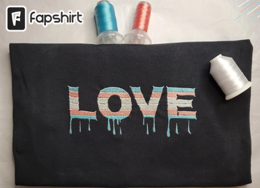 Drippy Love embroidered sweatshirt/hoodie