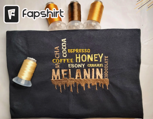 Melanin Overflow Embroidered Sweatshirt Hoodie