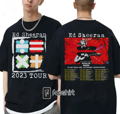 Vintage style Shee.ran Shirt, Ed 2023 Tour Dates Shirt, Gift For Fans, trending tshirt, Country Music Shirt, retro Tshirt.