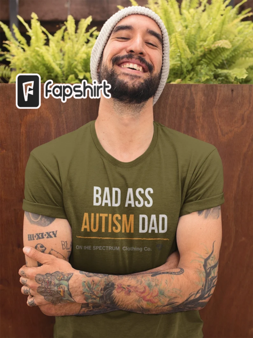 BAD ASS Autism Dad Men’s Tri-Blend Shirt