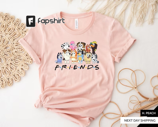 Friends Bluey T-Shirt, Bluey Friends Shirt, Bluey Friends Tee, Bluey Family Friends Shirt, Bluey Friends Gift, MRV1325