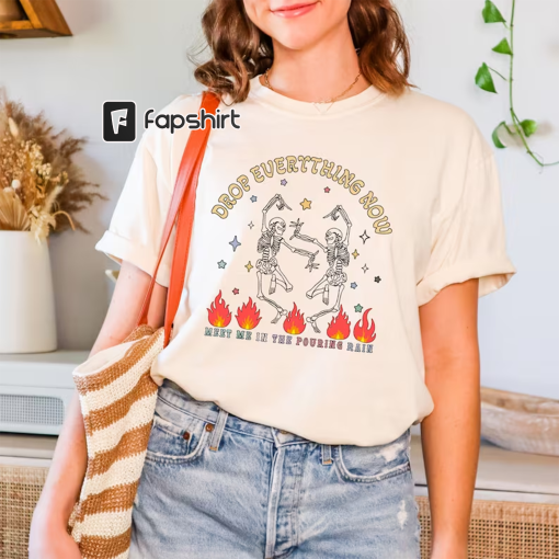 Drop Everything Now Comfort Colors Vintage T-shirt, Oversized Soft Tee