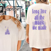 Official Long Live Tee | Speak Now Fan T-Shirt | Taylor Walls We Crashed Through Castle TV | Version T-Shirt Version | Swift Gifts