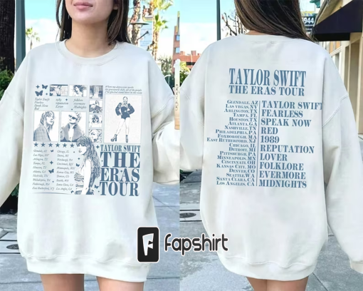 TS The Eras Tour 2023 Shirt Taylor Swiftie Merch Sweatshirt Hoodie TSwift Album Vintage Retro y2k Music Concert Track list Red Midnight 1989