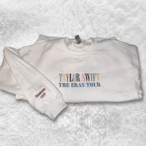 Embroidered Taylor Swift The Eras Tour Crewneck T-Shirt/Hoodie/Sweatshirt