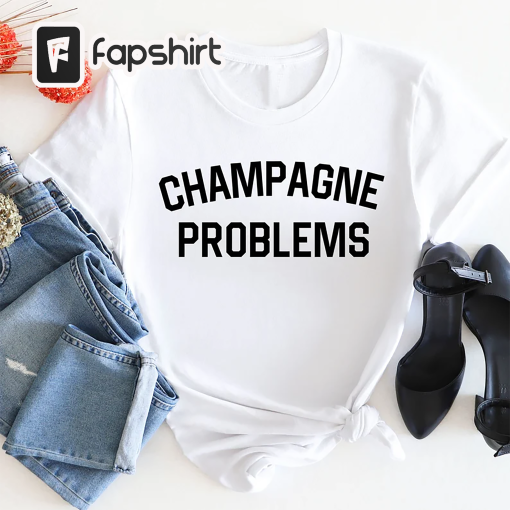 Taylor Swift shirt, Champagne Problems Shirt, Taylor Swiftie Merch, Taylor Swift Gift, Folklore Crew Neck T-shirt, Taylor Swift