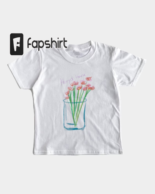 Shirt Harry flower boquet crop top, Harry baby tee, Gift for