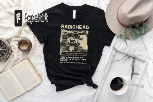 Radiohead shirt, Vintage Retro concert shirt, 90s Band Tshirt, band T-shirt Hoodie Sweatshirt