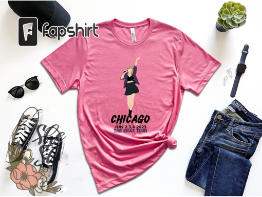 Taylor Swift ERA’s Tour Chicago Show Reading Vintage Taylor’s Version Swiftie Merch Unisex Tee