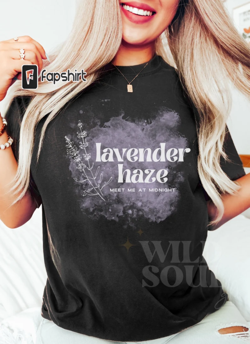 Lavender Haze Shirt, Gift for Her, TS Merch, Taylor Fan Gift, Taylor Merch, Meet me at Midnight, Taylor Fan, Concert Tee, Comfort Colors