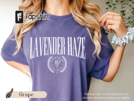 Lavender Haze Collegiate Shirt, Midnights Taylor Swiftie Merch, Eras Tour, Comfort Colors