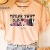 Taylor Comfort Color All Album Shirt, The Eras Tour Beaded Bracelets, TS The Eras Tour 2023, Vintage Taylor Shirt