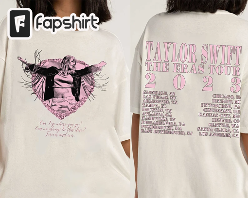 Custom Lyrics Taylor Swiftie The Eras Tour 2023 Shirt, Lover Swiftie Merch Sweatshirt Hoodie, TSwift Album, Retro Music Concert, Tour Date