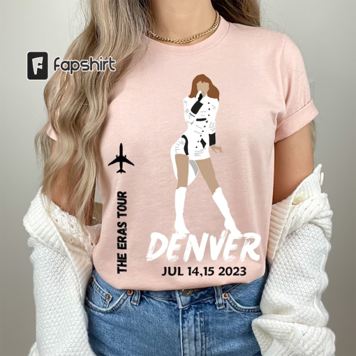 Taylor Swift The Eras Tour Denver Concert Canvas 3001 Shirt, Swiftie Taylor Swift Concert Tee, Taylor Swift Eras Top, Swifty Eras Gift