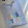 Harry Styles Embroidered Crewneck|Custom Sweatshirt|Fine Line Album|Treat People with Kindness|Watermelon Sugar|Adore You|One Direction Fan