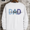 Custom Dad Est with Kids Names and Heart on Sleeve Sweatshirt,Dad Est Sweatshirt,Unique Gifts for Dad, Father’s Day Gift