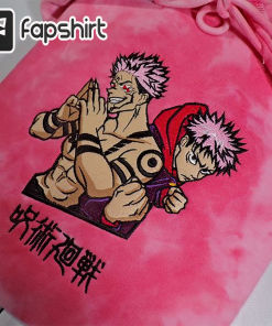 Jujutsu Kaisen Sukuna Itadori Embroidered Sweatshirt/Hoodie