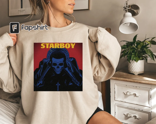 THE WEEKND T-SHIRT, Starboy Concert Album Tour Merch Tour Rap Shirt, The Weeknd Starboy Tour Album, Album Music Trend 2023 Sweatshirts Shirt