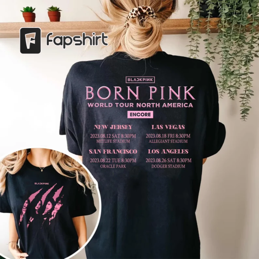 Vintage BLACKPINK BornPink Shirt, BlackPink BornPink World Tour Shirt,Black Pink Pink Venom Shirt,BlackPink Born Pink Vintage 90s Style Tees