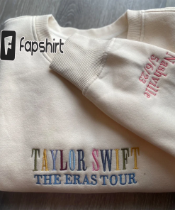 Embroidered Taylor Swift The Eras Tour Crewneck…