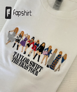 Taylor Swift Embroidered eras sweatshirt, T-shirt