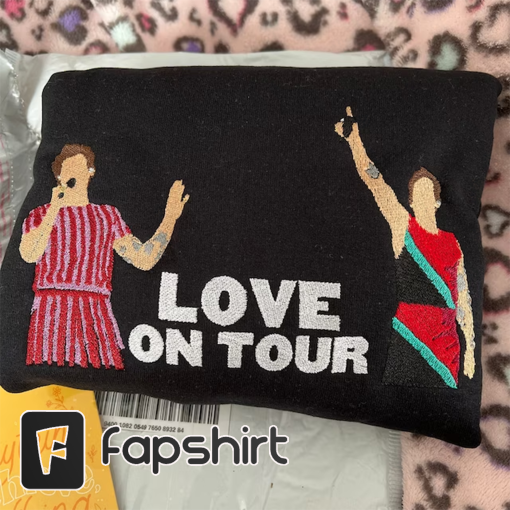 Two Show Dates – Love on Tour – HSLOT Europe and North America 2022 || Harry Embroidered Comfort Colors Tee Shirt