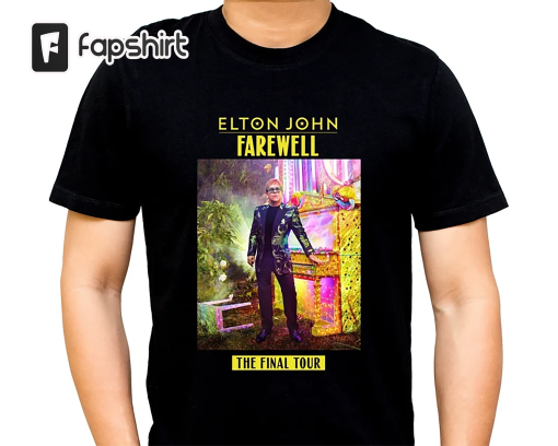 Elton John Farewel Tour T Shirt, Vintage Elton John Shirt, World Tour Shirt, Gift For Fan, Music 2023 Tour Shirt, Gift For Fan.