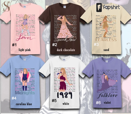 Taylor All Albums Shirt, Album Tracklist Shirt, Swiftie Shirt, Eras Tour Merch, Y2K Tour 2023 Shirt.