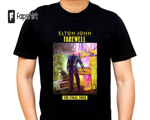 Elton John Farewel Tour T Shirt, Vintage Elton John Shirt, World Tour Shirt, Gift For Fan, Music 2023 Tour Shirt, Gift For Fan.