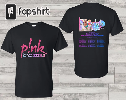 P!nk Pink Singer Summer Carnival 2023 Tour Two Sided Shirt,Pink Fan Lovers Shirt,Music Tour 2023 Shirt,Trustfall Album Shirt,Pink Tour Shirt