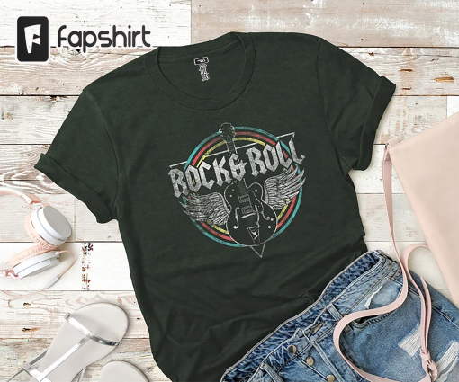 Rock And Roll Shirt,Music T-Shirt,Music Band Shirt,Funny Shirts,Gift For Her,Motivational Shirt,Vintage Shirt,Rock Band Shirt,Guitar Shirt