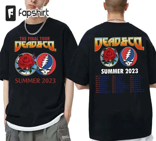 Dead and Company The Final Summer Tour T-Shirt, Dead Co The Final Tour 2023 T-Shirt, Dead and Company Fan Lovers Shirt, Tour 2023 T-Shirt