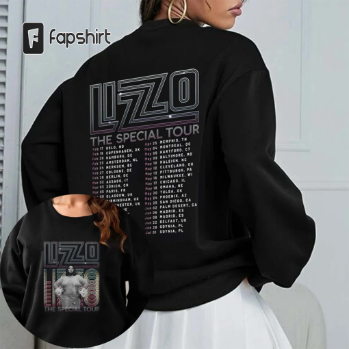 2 Sides Printed Special Tour 2023 Gildan Shirt, L I Z Z O Shirt| Music Concert Tour 2023 Sweatshirt For Fans