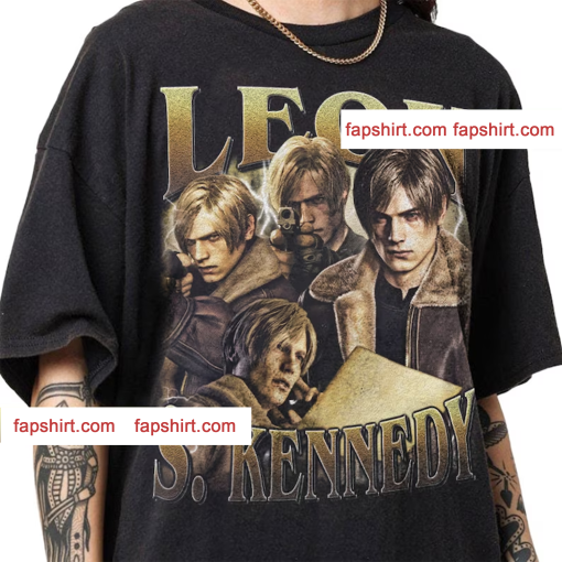 Limited Leon S. Kennedy Vintage T-Shirt, Gift For Women and Man Unisex T-Shirt