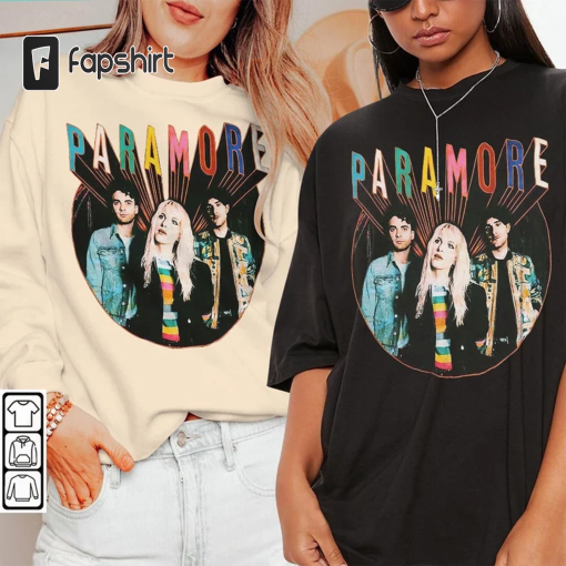 Paramore Music Shirt K4, Paramore Tour 2023 Sweatshirt, Rock Band Music Concert 2023 Retro Vintage Unisex Gift Bootleg Hoodie Mus2504DK