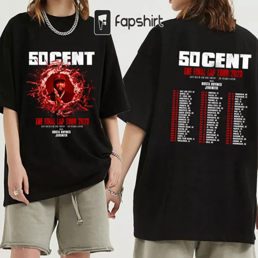 50Cent The Final Lap Tour 2023 Shirt, 50Cent Fan Shirt, 50Cent 2023 Concert Shirt For Fan, The Final Lap Concert Shirt 50Cent