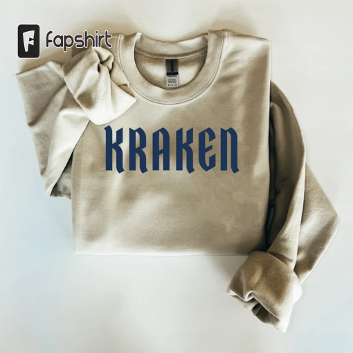 Seattle Kraken Sweatshirt | NHL Crewneck | Hockey Team Pullover | Washington Men’s Hockey Team